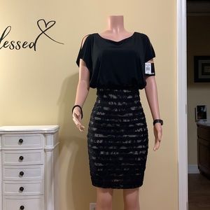 🌹Melrose black lace overlay dress
size 4 NWT🌹